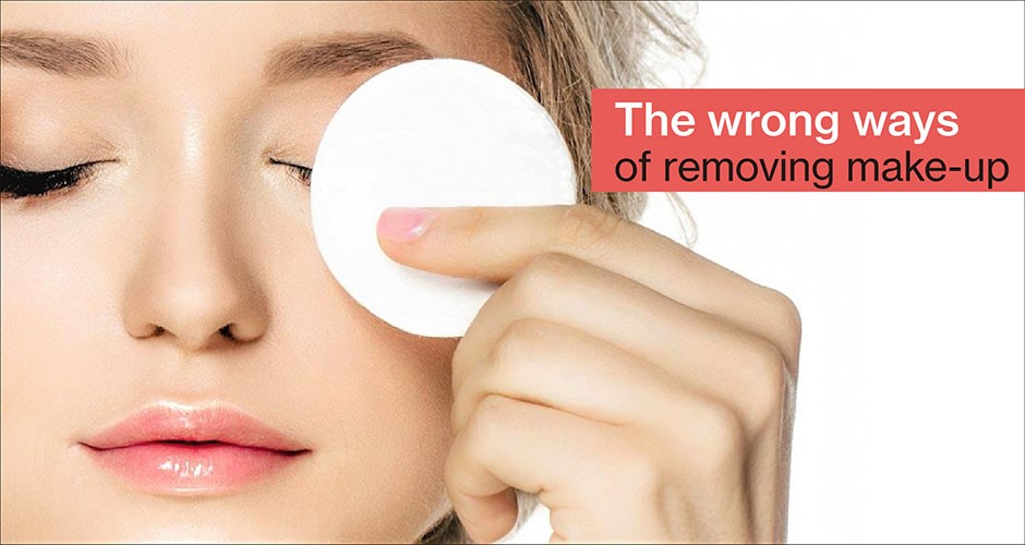 The wrong ways of removing make-up